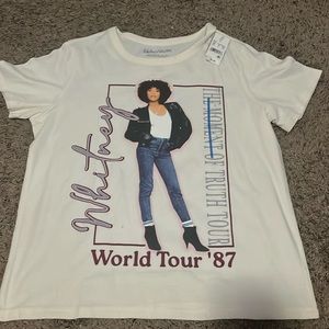 Whitney Houston world tour tee